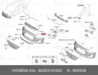 Запчасть HYUNDAI 86553H5500