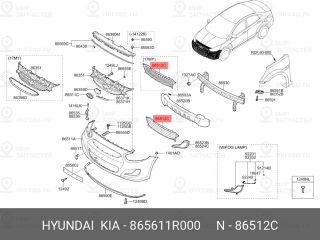 Запчасть HYUNDAI 865611R000