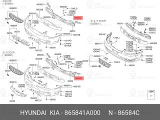 Запчасть HYUNDAI 865841A000