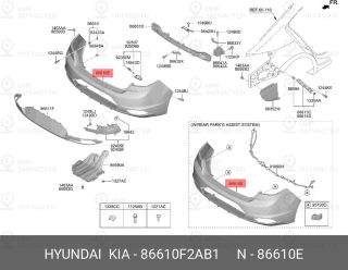 Запчасть HYUNDAI 86610F2AB1