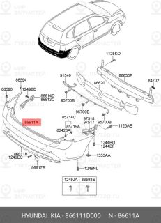 Запчасть HYUNDAI 866111D000
