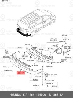Запчасть HYUNDAI 866114H000