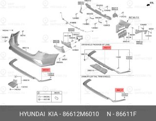 Запчасть HYUNDAI 86612M6010