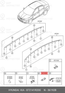 Запчасть HYUNDAI 872141R200