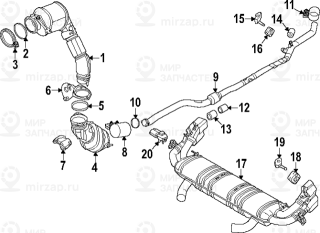 Запчасть BMW 18305A33F31