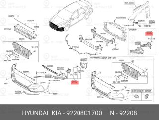 Запчасть HYUNDAI 92208C1700