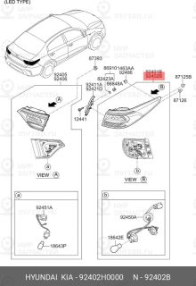 Запчасть HYUNDAI 92402H0000