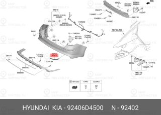 Запчасть HYUNDAI 92406D4500
