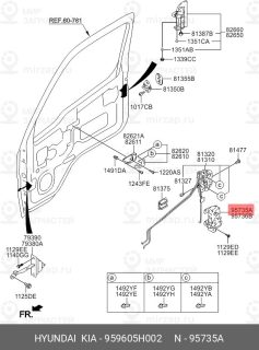 Запчасть HYUNDAI 959605H002