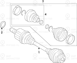 Запчасть BMW 24128642582
