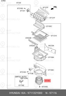 Запчасть HYUNDAI 971132Y000