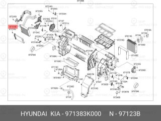 Запчасть HYUNDAI 971383K000