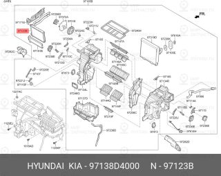 Запчасть HYUNDAI 97138D4000