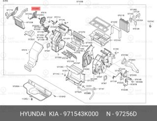 Запчасть HYUNDAI 971543K000