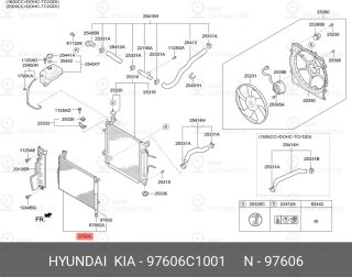 Запчасть HYUNDAI 97606C1001
