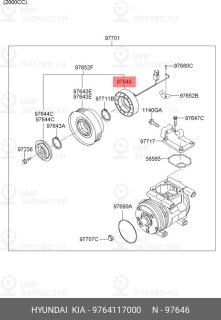 Запчасть HYUNDAI 9764117000