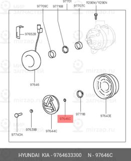 Запчасть HYUNDAI 9764633300