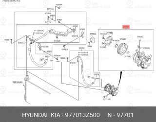 Запчасть HYUNDAI 977013Z500