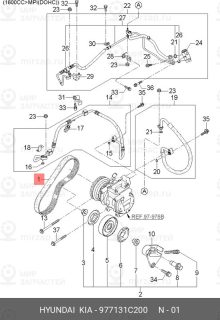 Запчасть HYUNDAI 977131C200
