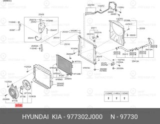 Запчасть HYUNDAI 977302J000