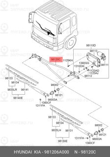 Запчасть HYUNDAI 981206A000
