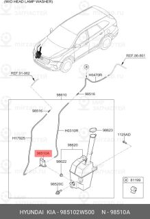 Запчасть HYUNDAI 985102W500