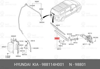 Запчасть HYUNDAI 988114H001