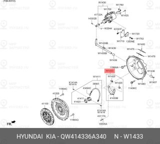 Запчасть HYUNDAI QW414336A340