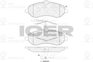 Запчасть ICER 141802