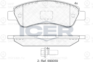 Запчасть ICER 141804