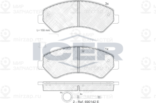 Запчасть ICER 141836