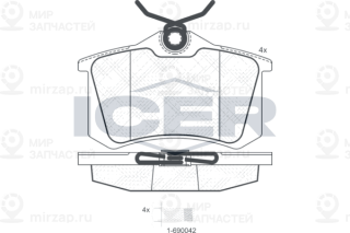Запчасть ICER 180697700