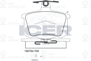 Запчасть ICER 180784700
