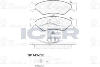Запчасть ICER 181143700
