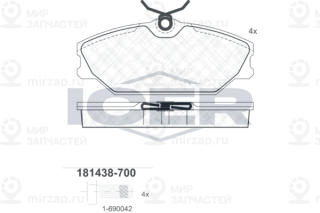 Запчасть ICER 181438700
