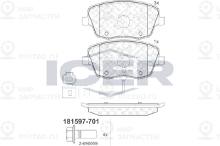 Запчасть ICER 181597701