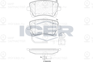 Запчасть ICER 181674203