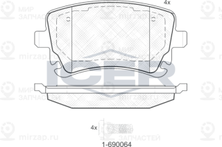 Запчасть ICER 181674204