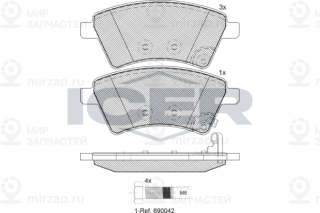 Запчасть ICER 181758700