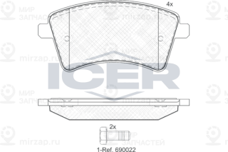 Запчасть ICER 181854