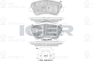 Запчасть ICER 182029203