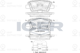 Запчасть ICER 182036203