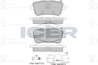 Запчасть ICER 182072200