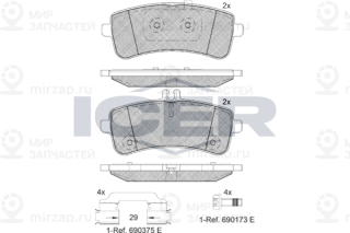 Запчасть ICER 182145202