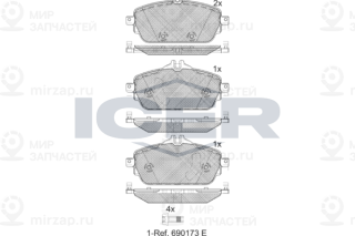 Запчасть ICER 182212
