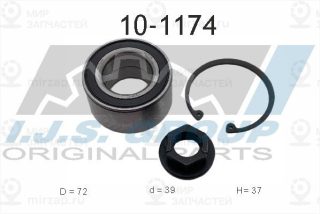 Комплект подшипника ступицы колеса IJS 101174