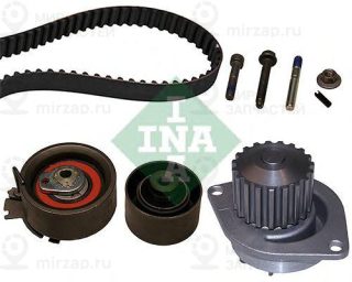 Насос водяной + комплект зубчатого ремня INA 530023730