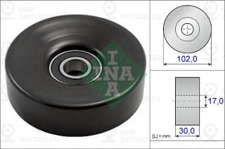 Натяжной ролик поликлинового ремня INA 531083110
