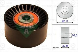 Паразитный / ведущий ролик зубчатого ремня INA 532062410