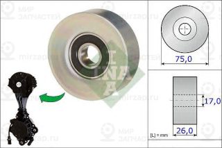 Ролик Ремня Приводного Citroen/Peugeot/Mini 1.4/1.6 06- INA 532067610